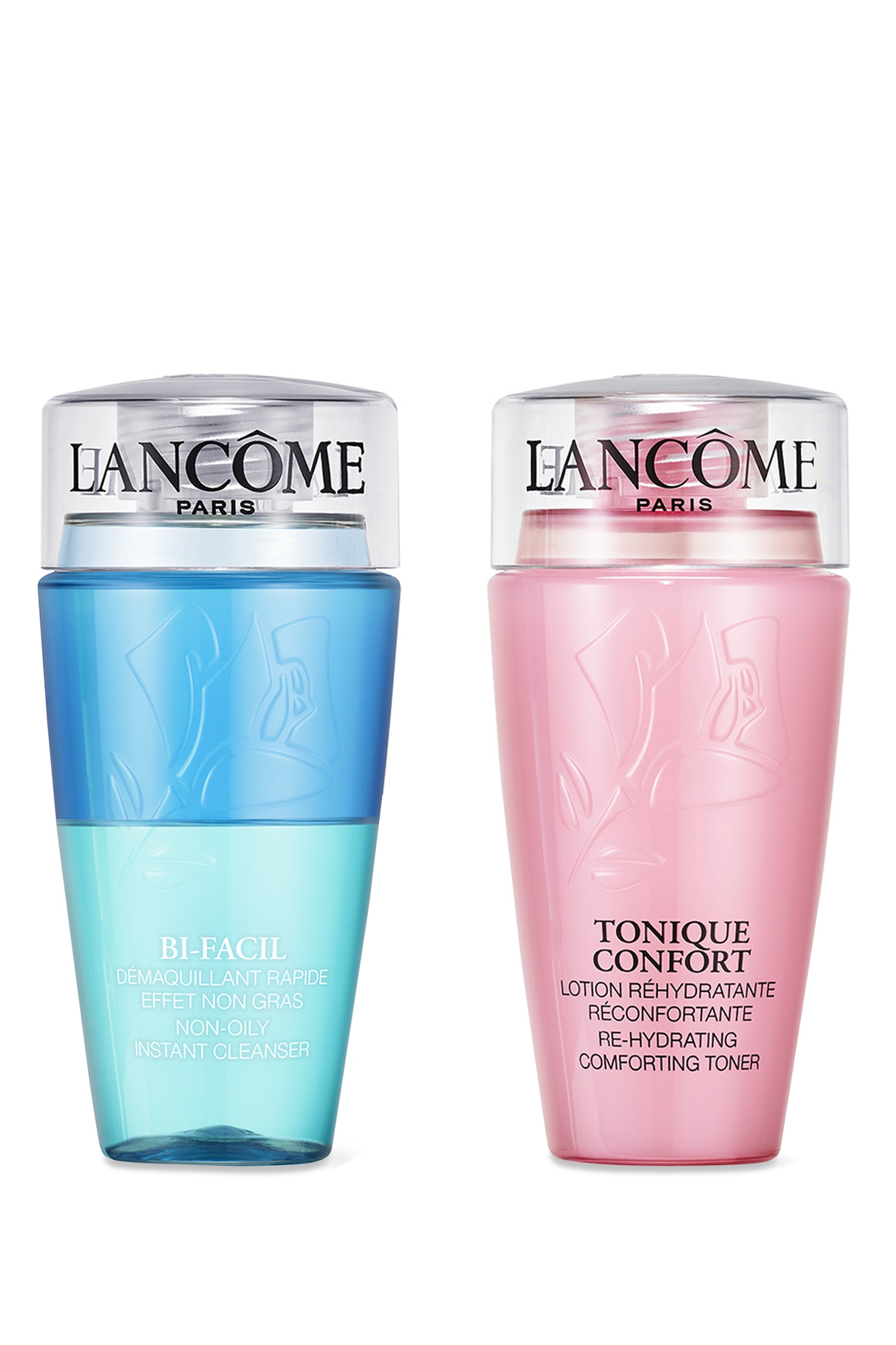 Lancôme My Cleansing Must-Haves Gift Set 75ml Bi-Facil Cleanser For Eyes - 75ml Tonique Confort Toner - Peacock Bazaar