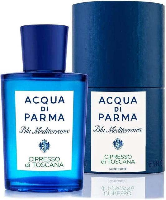 Acqua di Parma Blu Mediterraneo Cipresso di Toscana Eau de Toilette 150ml, 75ml & 30ml Spray - Peacock Bazaar