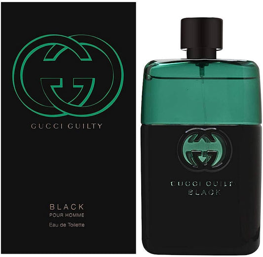 Gucci Guilty Black Pour Homme Eau de Toilette 90ml, & 50ml Spray - Peacock Bazaar
