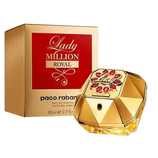 Paco Rabanne Lady Million Royal Eau de Parfum 80ml, 50ml & 30ml Spray - Peacock Bazaar