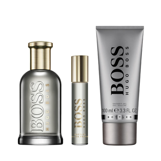 Hugo Boss Boss Bottled Eau de Parfum Gift Set 100ml EDP - 100ml Shower Gel - 10ml EDP - Peacock Bazaar