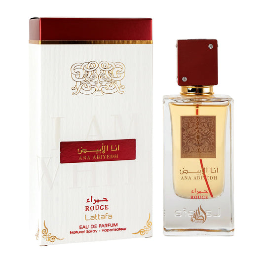 Lattafa Perfumes Ana Abiyedh Rouge Eau de Parfum 60ml Spray - Peacock Bazaar