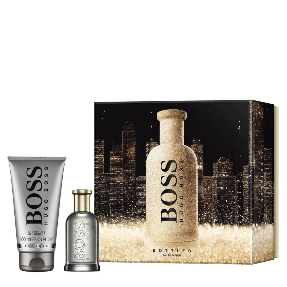 Hugo Boss Boss Bottled Eau de Parfum Gift Set 50ml EDP - 100ml Shower Gel - Peacock Bazaar