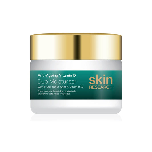 Skin Research Anti-Ageing Vitamin D With Hyaluronic Acid Vitamin C Duo Moisturiser 50ml - Peacock Bazaar