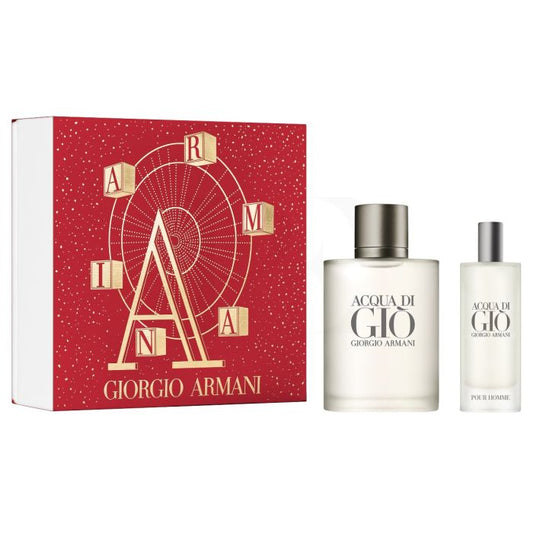 Giorgio Armani Acqua Di Gio Christmas Gift Set 50ml EDT - 15ml EDT - Peacock Bazaar