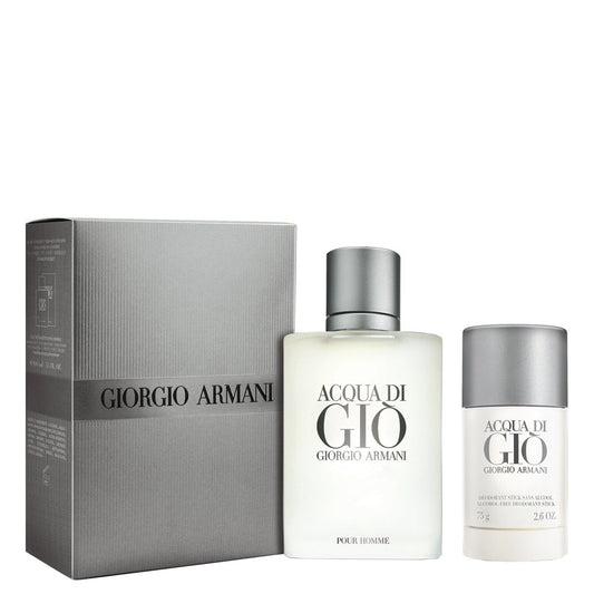 Giorgio Armani Acqua Di Gio Gift Set 100ml EDT - 75ml Deodorant Stick - Peacock Bazaar