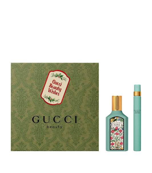 Gucci Flora Gorgeous Jasmine Gift Set 50ml EDP - 10ml EDP - Peacock Bazaar