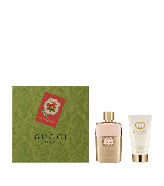 Gucci Guilty Pour Femme Gift Set 50ml EDP - 50ml Body Lotion - Peacock Bazaar
