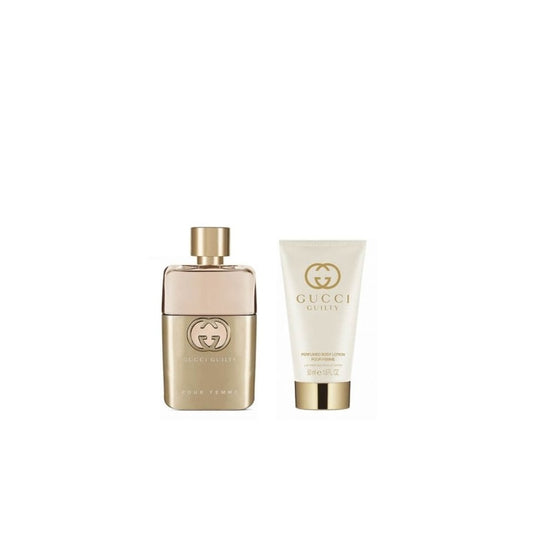 Gucci Guilty Pour Femme Gift Set 50ml EDP - 50ml Body Lotion - Peacock Bazaar