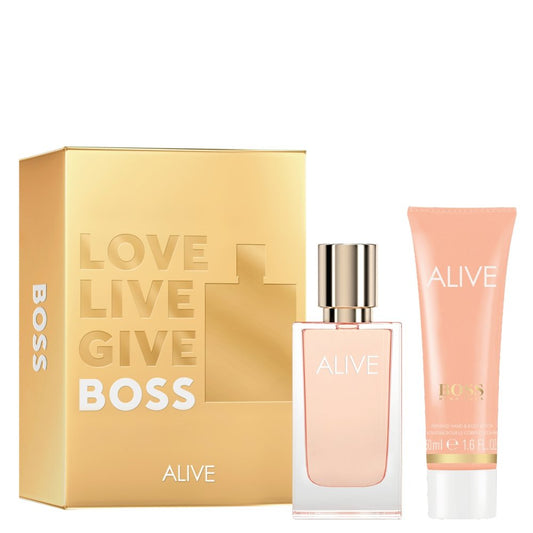 Hugo Boss Alive Gift Set 30ml EDP - 50ml Body Lotion - Peacock Bazaar