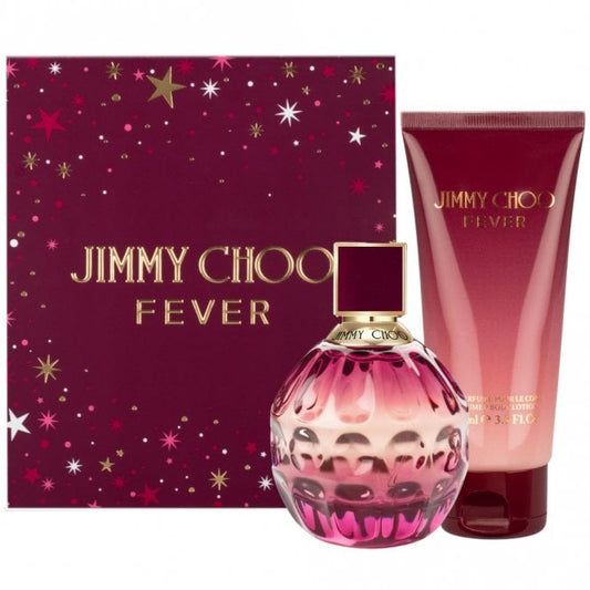 Jimmy Choo Fever Gift Set 60ml EDP - 100ml Body Lotion - Peacock Bazaar