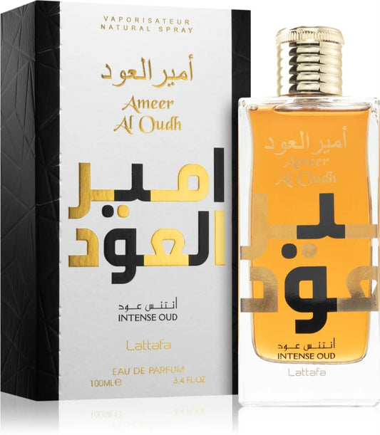 Lattafa Perfumes Ameer Al Oudh Intense Oud Eau de Parfum 100ml Spray - Peacock Bazaar