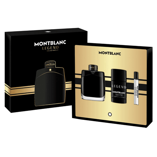 Mont Blanc Legend Eau de Parfum Gift Set 100ml EDP - 75g Deodorant Stick - 7.5ml EDP - Peacock Bazaar