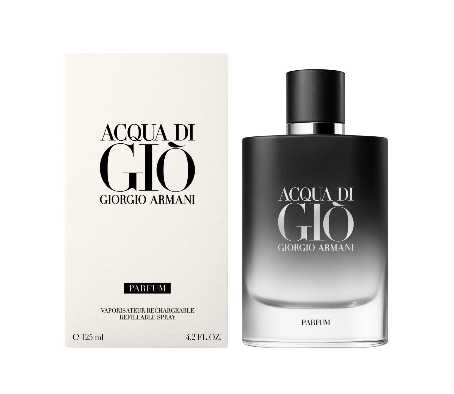 Giorgio Armani Acqua di Giò Parfum 125ml & 75ml Refillable Spray - Peacock Bazaar