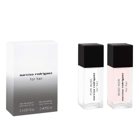 Narciso Rodriguez Layering Duo For Her Gift Set 20ml For Her Pure Musc EDP - 20ml For Her Musc Noir EDP - Peacock Bazaar