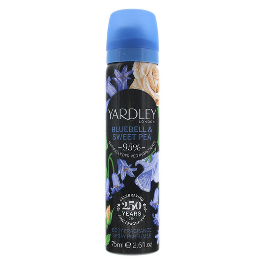 Yardley English Bluebell & Sweet Pea 75ml Body Spray - Peacock Bazaar