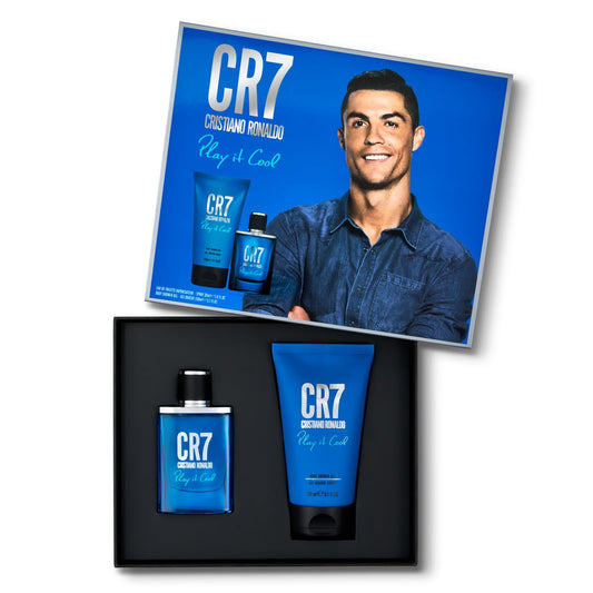 Cristiano Ronaldo CR7 Play It Cool Gift Set 50ml EDT Spray - 150ml Shower Gel - Peacock Bazaar