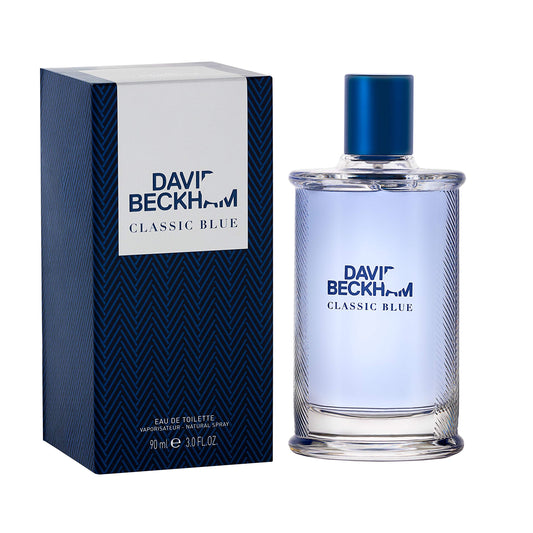 David Beckham Classic Blue Eau de Toilette 100ml, 90ml, 60ml, & 40ml Spray - Peacock Bazaar