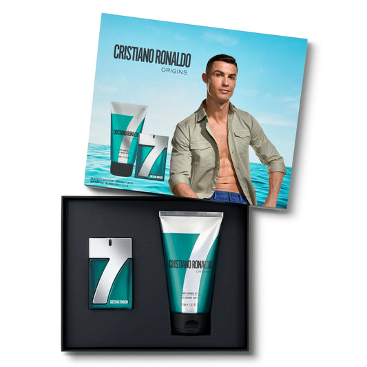 Cristiano Ronaldo CR7 Origins Gift Set 30ml EDT Spray - 150ml Shower Gel - Peacock Bazaar