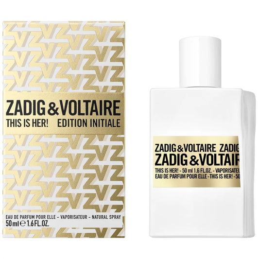 Zadig & Voltaire This is Her! Edition Initiale Eau de Parfum 50ml Spray - Peacock Bazaar