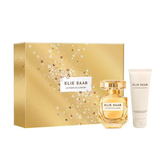 Elie Saab Le Parfum Lumière Gift Set 50ml EDP - 75ml Body Lotion - Peacock Bazaar