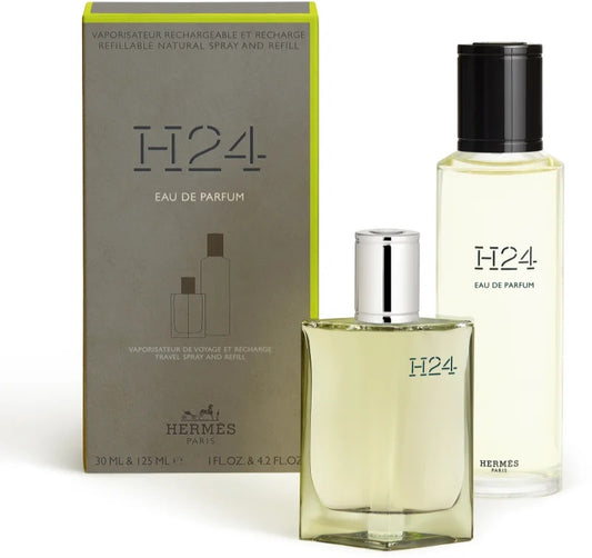 Hermès H24 Eau de Parfum Gift Set 30ml EDP - 125ml Refill - Peacock Bazaar