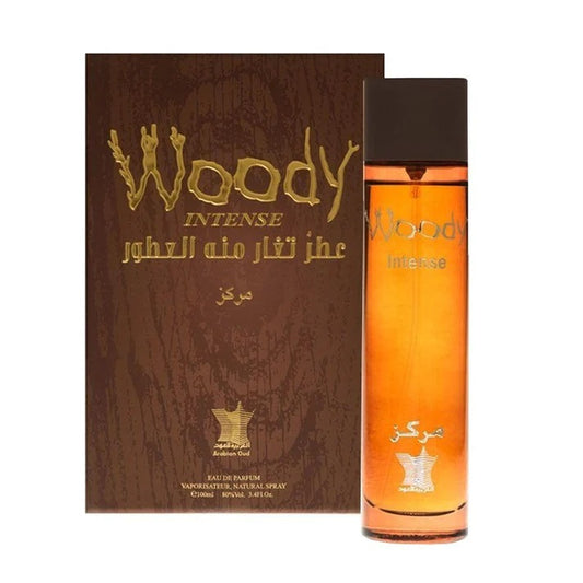 Arabian Oud Woody Intense, 100ml Spray - Peacock Bazaar
