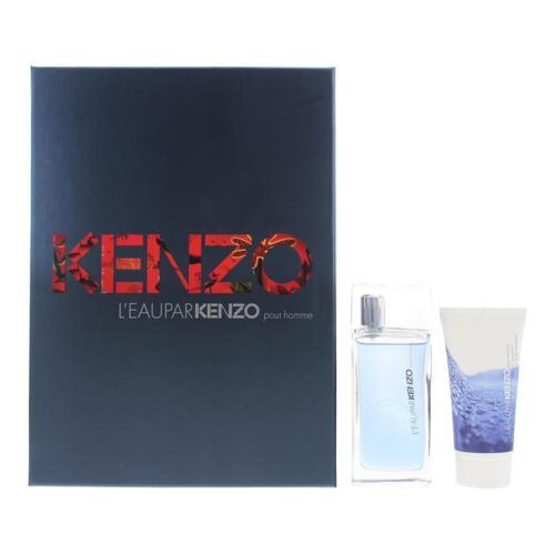 Kenzo L'Eau par Kenzo pour Homme Gift Set 50ml EDT - 50ml Shower Gel - Peacock Bazaar